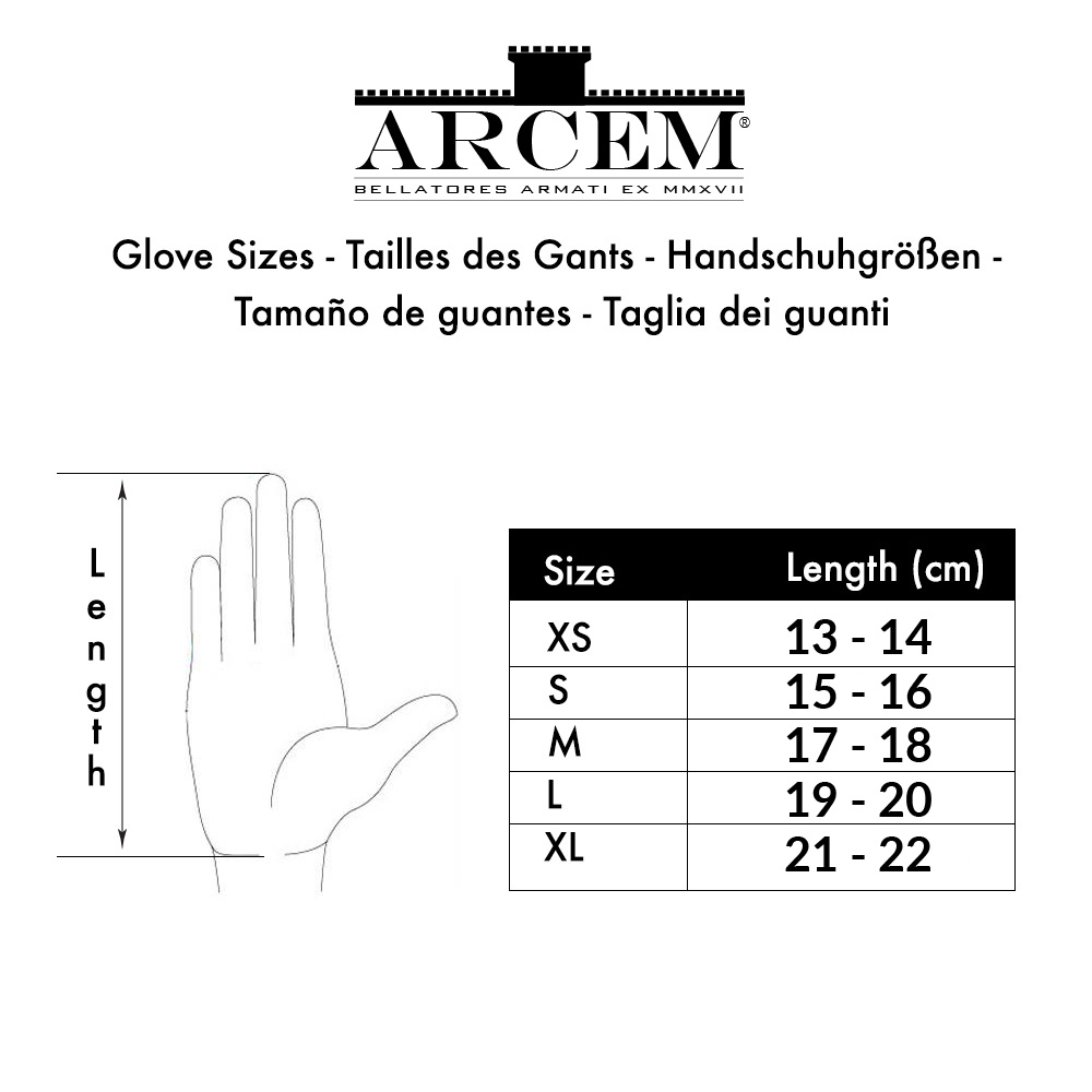 ARCEM Glove size